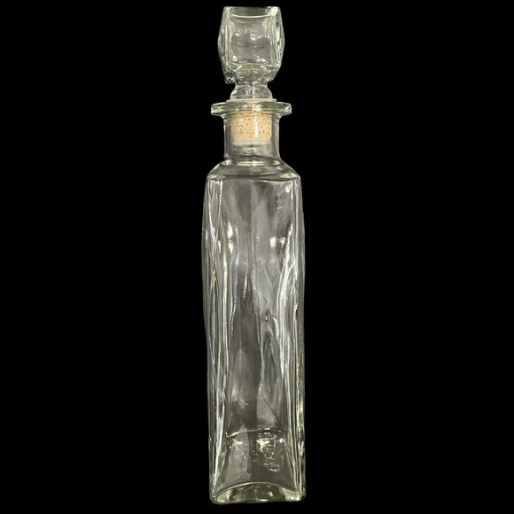 Vintage 1960s Glass Liquor Decanter Bottle 11.5" Jose Seagram & Sons Ltd Canada - Picture 5 of 10